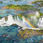 De Prijs van een Ton Lucht Waterfalls rainbow